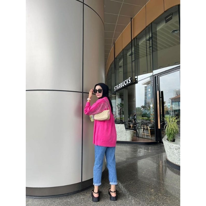 SWEATER RAJUT OVERSIZED SAYAP BKK IMPORT | RAJUT IMPORT