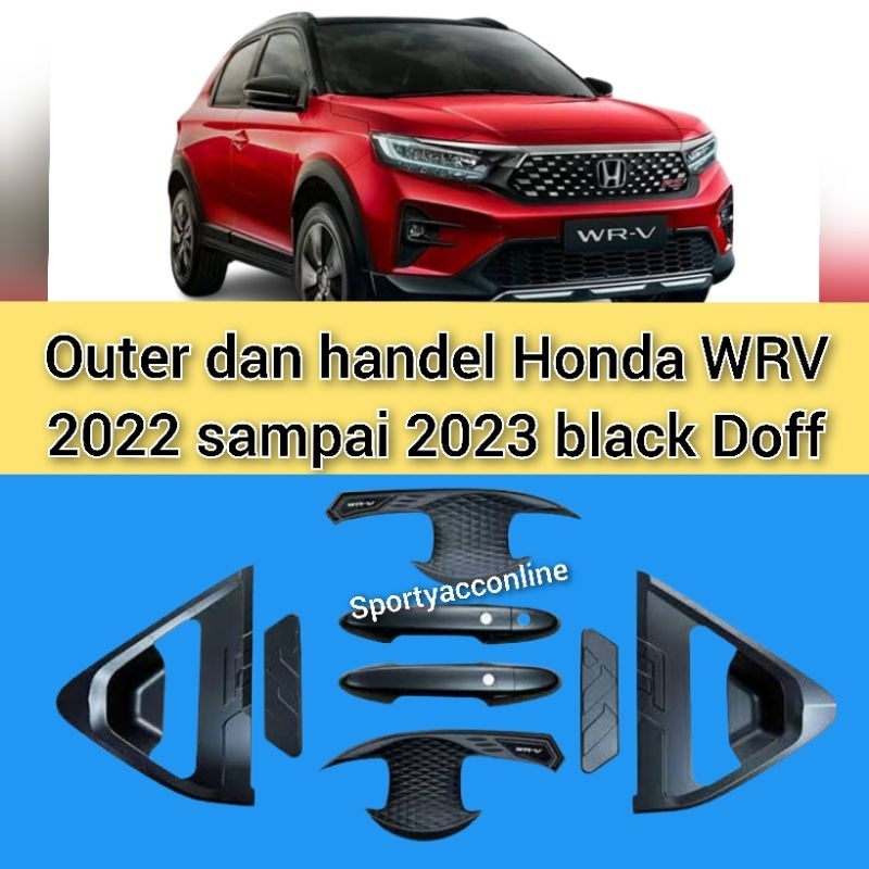 outer dan handel Honda WRV 2022 sampai 2023 black doff