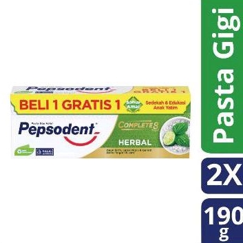 Pepsodent Herbal Complete8 190g Buy 1 get 1