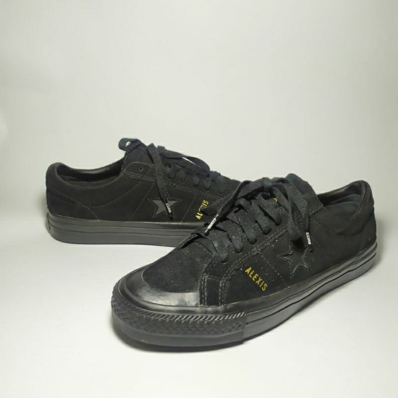 CONVERSE ONE STAR PRO ALEXIS OX BLACK - ONE STAR ALEXIS FULL BLACK SZ 42