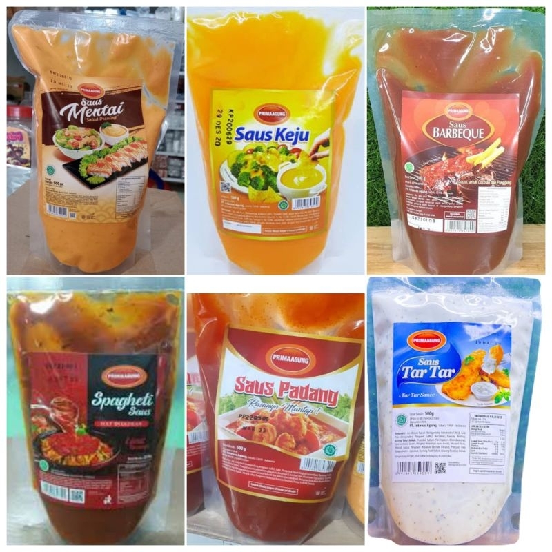

PRIMA AGUNG Saus Mentai Keju Spagheti Karbonara Garlic Barbeque 500gr