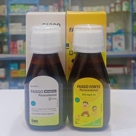 Fasgo/Fasgo Forte 𝐒𝐢𝐫𝐮𝐩 𝟔𝟎𝐦𝐥 Paracetamol - Obat Demam Sakit kepala Sakit gigi Anak