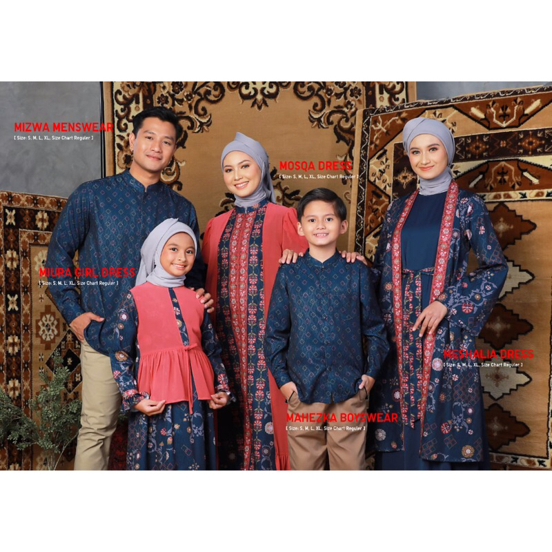SARIMBIT ZOYA Gamis Lebaran Muslim Mosqa Dress dan baju koko