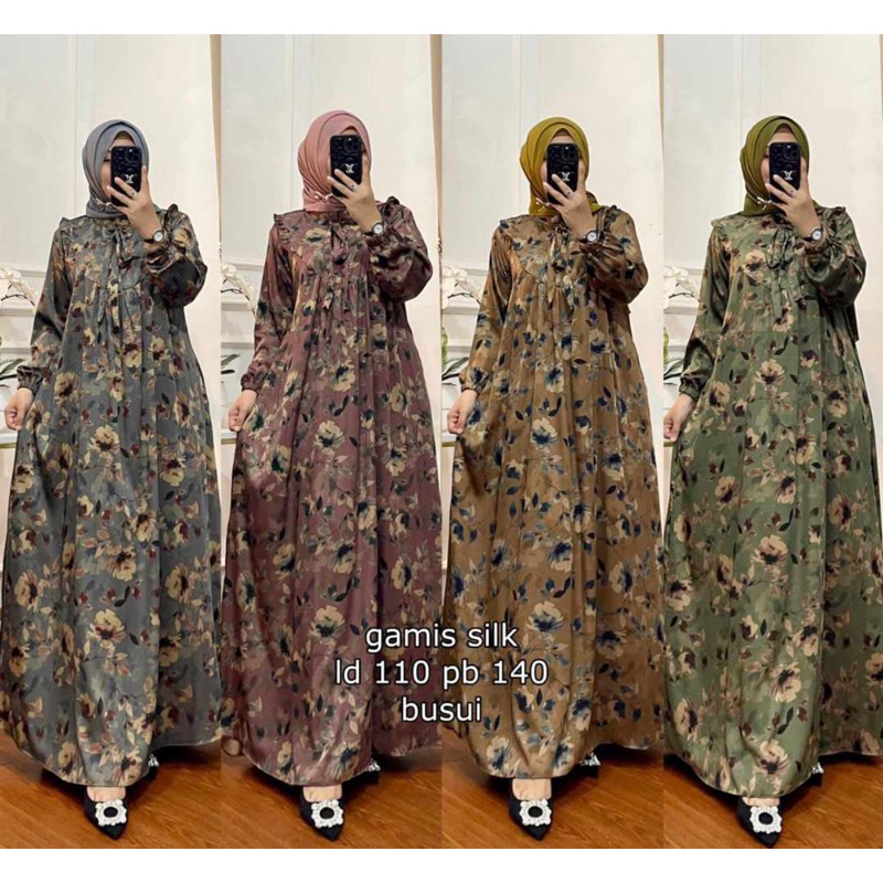 Gamis Kalila | Bahan Dior Silk Premium