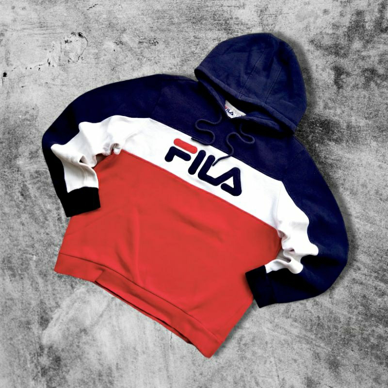 Hoodie Fila 3 Warna (3 Tone)