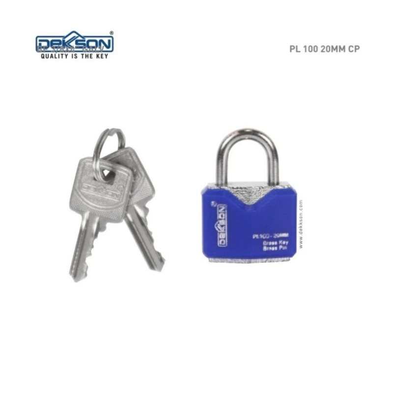 Padlock Dekkson PL100 20mm - Gembok Berkwalitas Dekkson 20mm