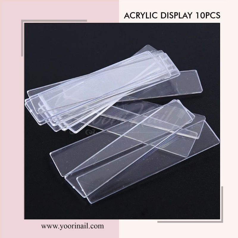 10pcs acrylic nail display papan pajangan kuku palsu display nail art