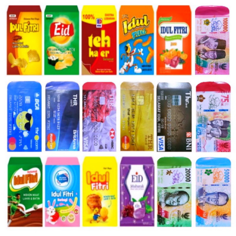 

100 LEMBAR AMPLOP LEBARAN SNACK VIRAL