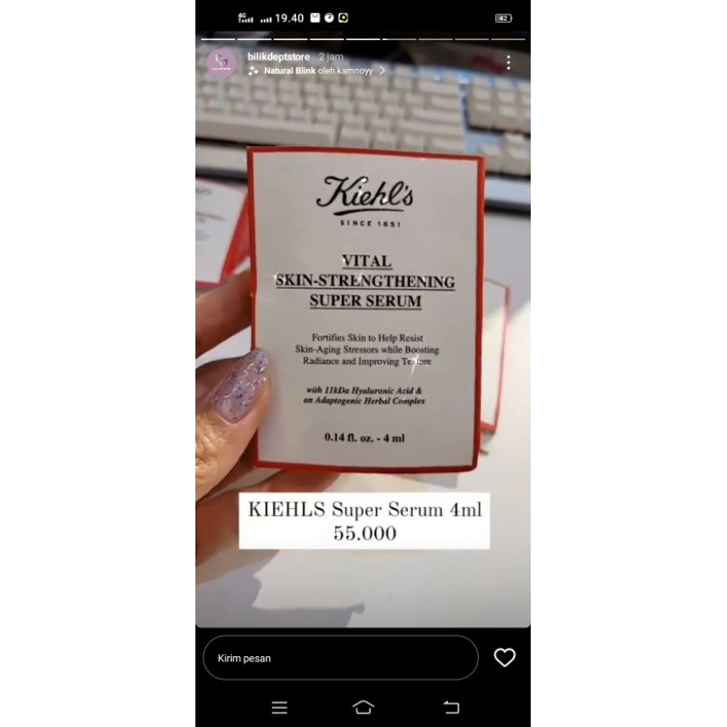 kiehls super serum 4ml