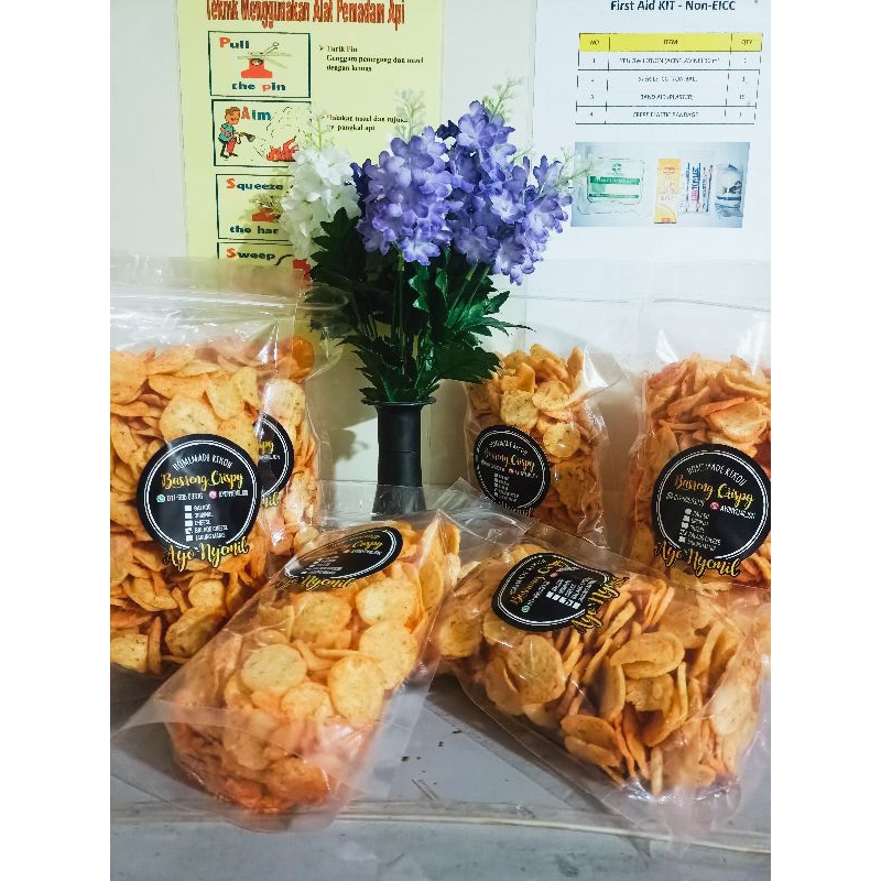 

Basreng crispy/Basreng non ikan/Cemilan Pedas Gurih/Basreng/400gram