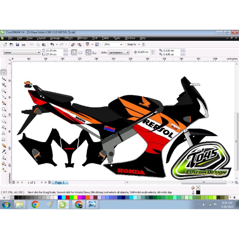 Sticker striping cbr old cbu 150r thailand repsol