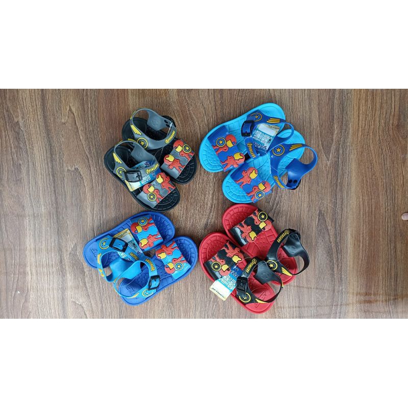 Sepatu Sendal Karet Anak Laki-laki  Avengers Anti Slip