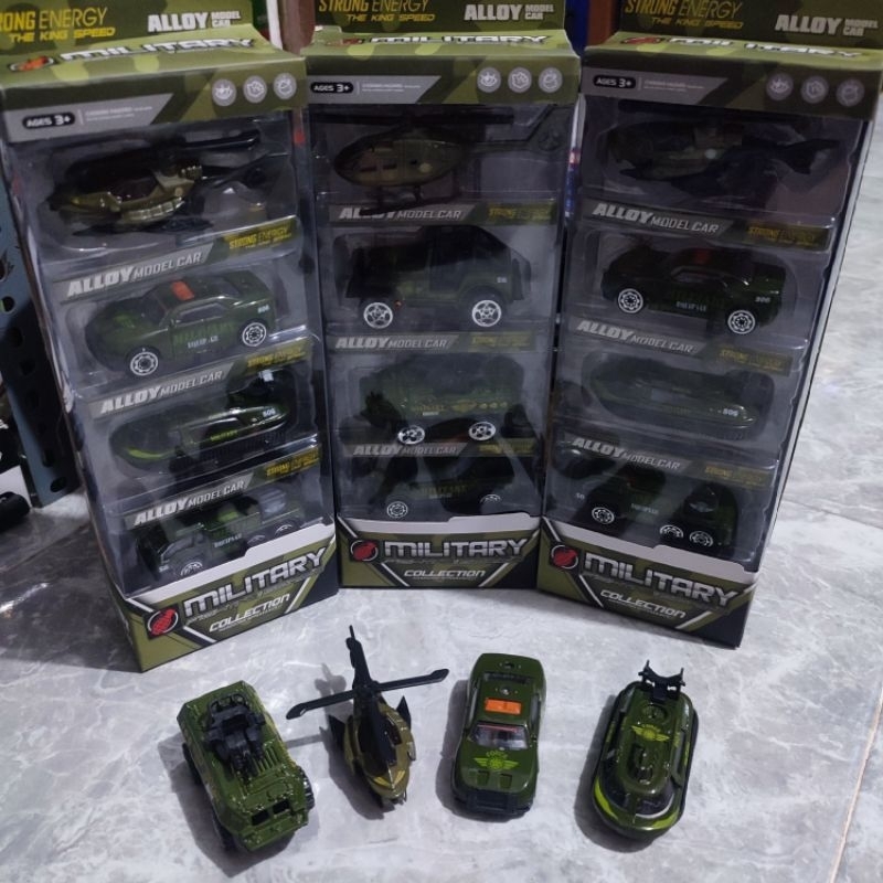 Mainan diecast military / mobil mobilan militer