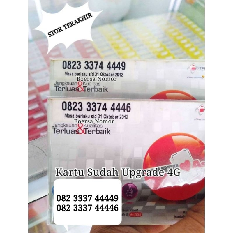 Kartu As Cantik Triple Kwartet Rapi Nomor lama / Kartu Perdana Nomor Cantik Telkomsel Internet Sakti