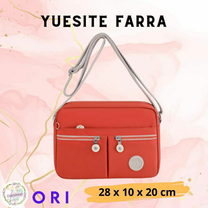 YUESITE FARRA TAS SELEMPANG CEWEK IMPORT KEKINIAN CROSSBODY LARGE