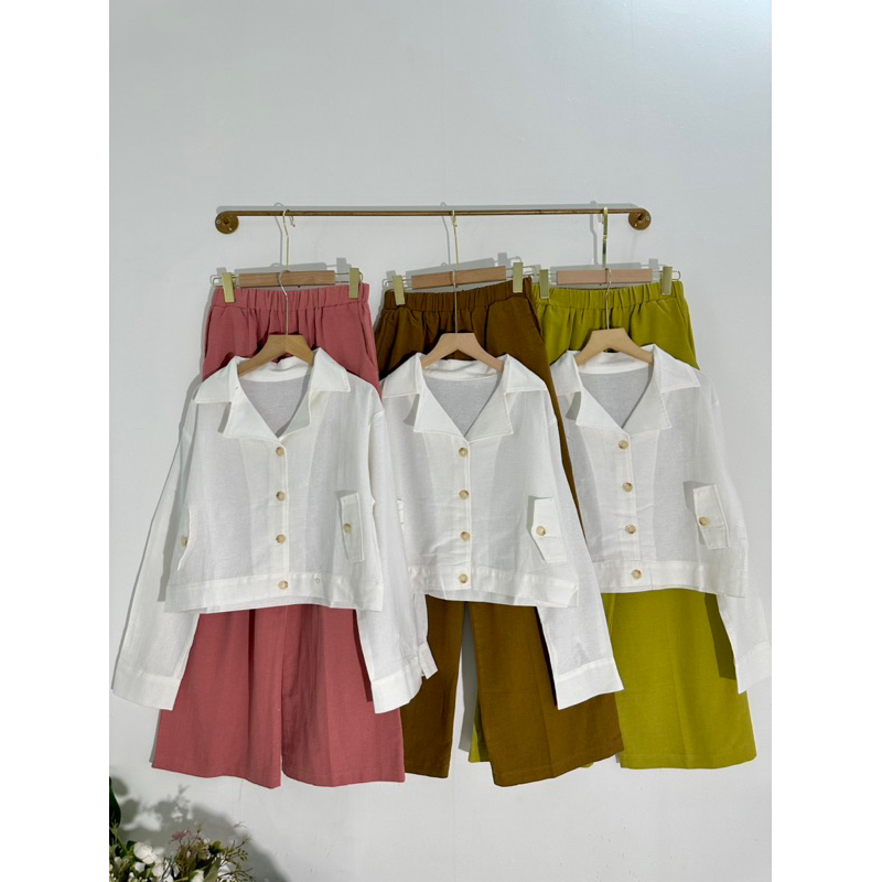 Lauren Button LS set with