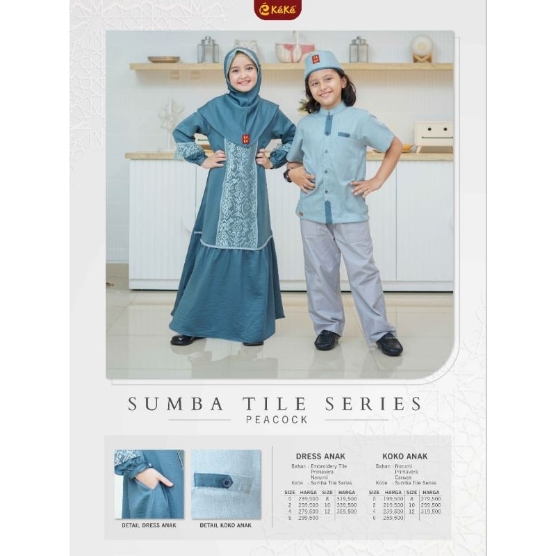 SETELAN KOKO ANAK LENGAN PENDEK SARIMBIT KEKE TERBARU 2023 SUMBA TILE SIZE 10 WARNA BURGUNDI DAN PEA