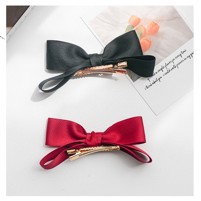 AC089 Jepit 3D Rambut Pita Berdiri Ribbon Brudu Korea
