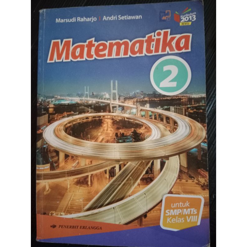 

Matematika untuk SMP kelas 8 Penerbit Erlangga