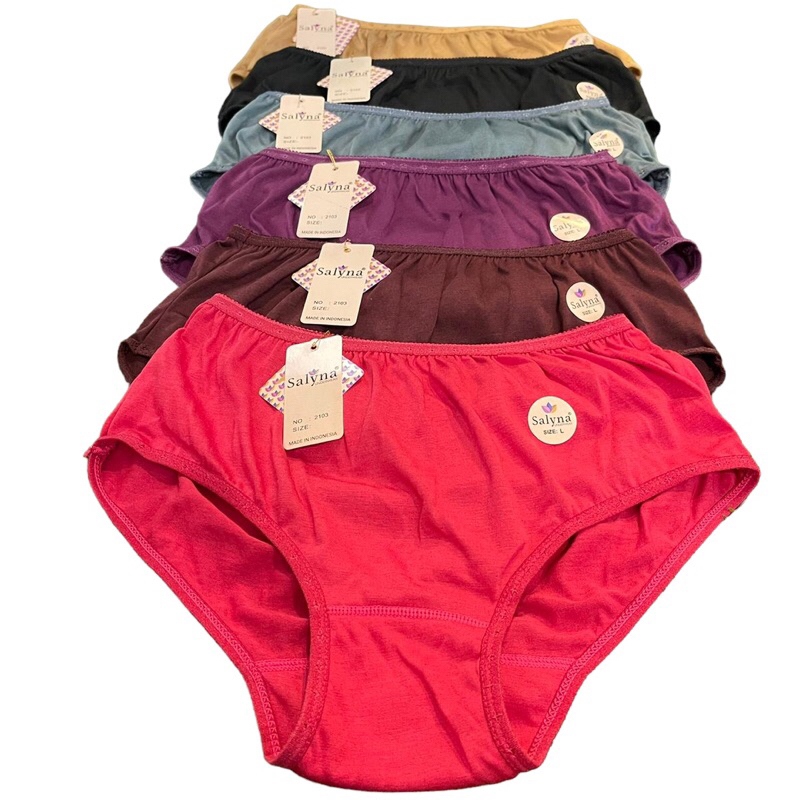 6PCS Celana Dalam Wanita Remaja Dewasa Bahan Premium | CD Salyna