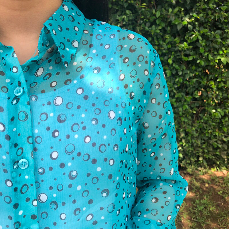 Tosca Gelembung - Kemeja Sifon - Atasan Lengan Panjang