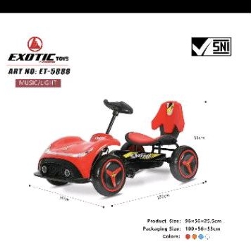 Mainan anak Gokart Gowes Exotic ET-5888 ET5888 ET 5888