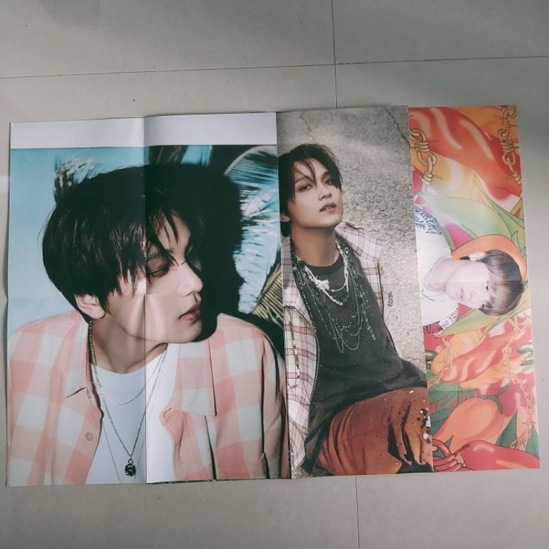 Folded Poster Haechan Hot Sauce Crazy Chillin Boring NCT Dream