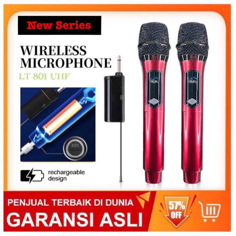 Microphone Profesional Wireless Mic Double (Dapat 2 Mic Bluetooth) #mic #micbluetooth #micwireless #mickaraoke #wireless