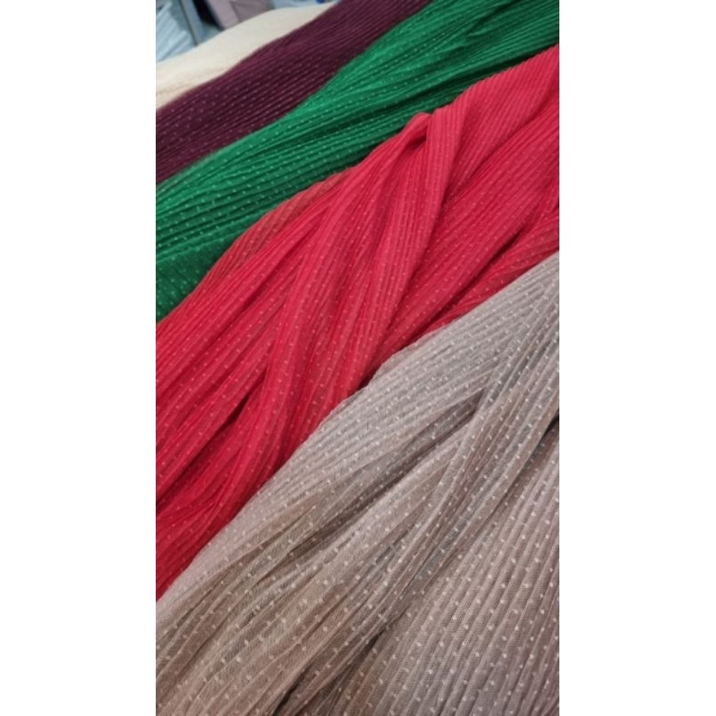 Kain Tille tulle plisket mini polkadot premium