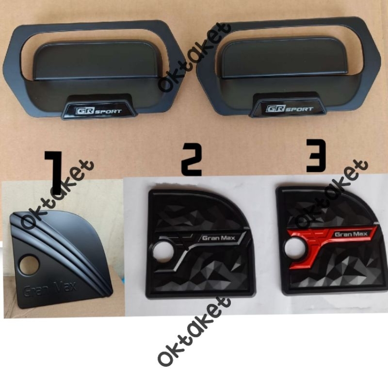 paket outer handle tank cover Grand max Granmax Gr Sport Trd Sportivo Full Hitam