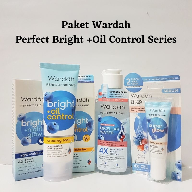Paket Wardah Perfect Bright +oil control Series