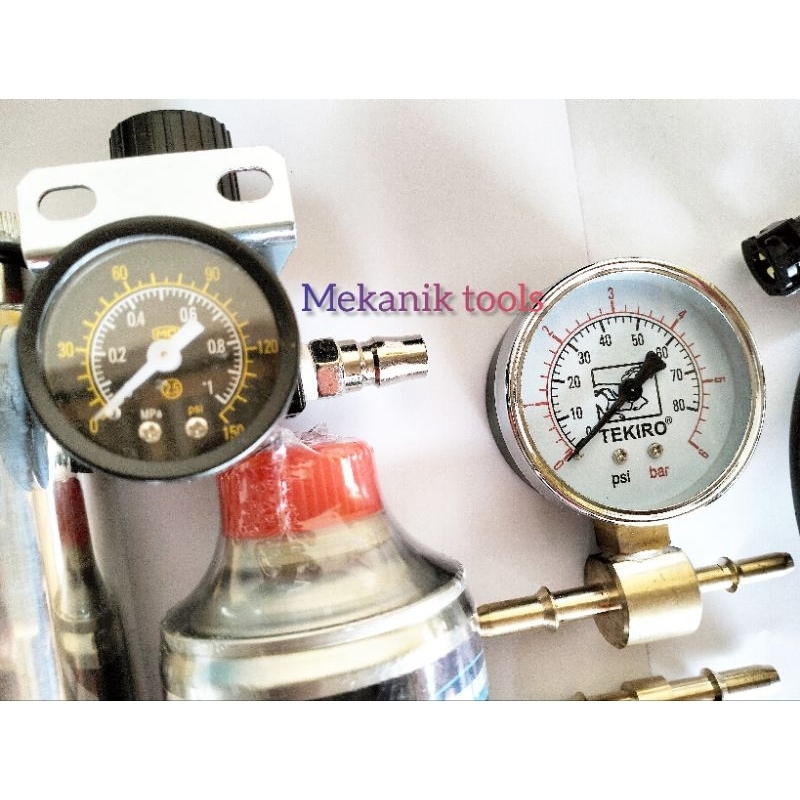 Alat Tabung Infus Servis INJEKSI INJECTOR Universal Tester Cek Tekanan Fuelpump Pressure Gauge