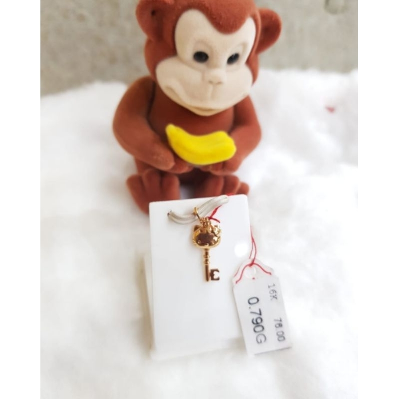 Liontin emas 70 kunci kitty mini
