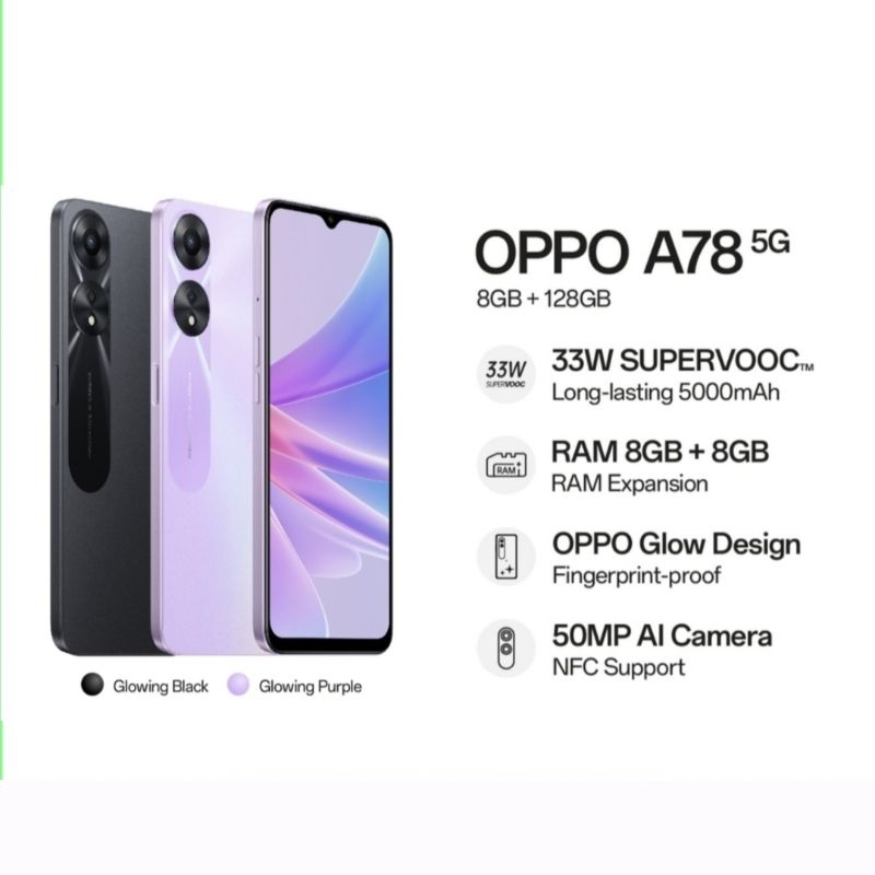 OPPO A96 RAM 8/256 GB | OPPO A95 A77s RAM 8/128GB | A17 4/64 | A74 4G 6/128 | A78 5G 8/128 GARANSI RESMI OPPO INDONESIA