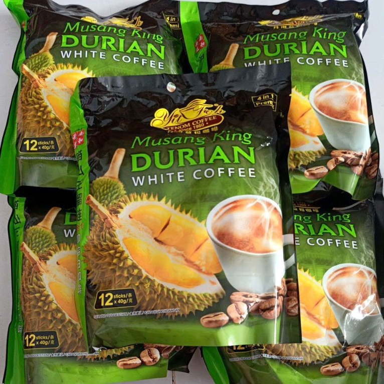 

Kopi Tenom Musang King Durian White Coffee Isi 12 Stik