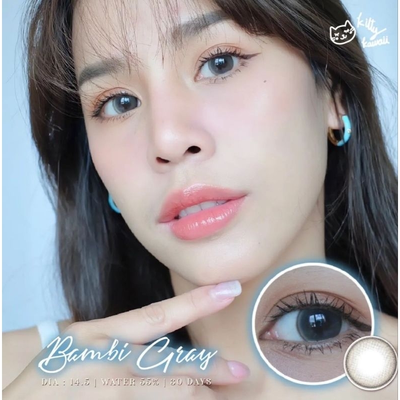 SOFTLENS BAMBI GRAY GREY NORMAL MINUS Original Made In Korea