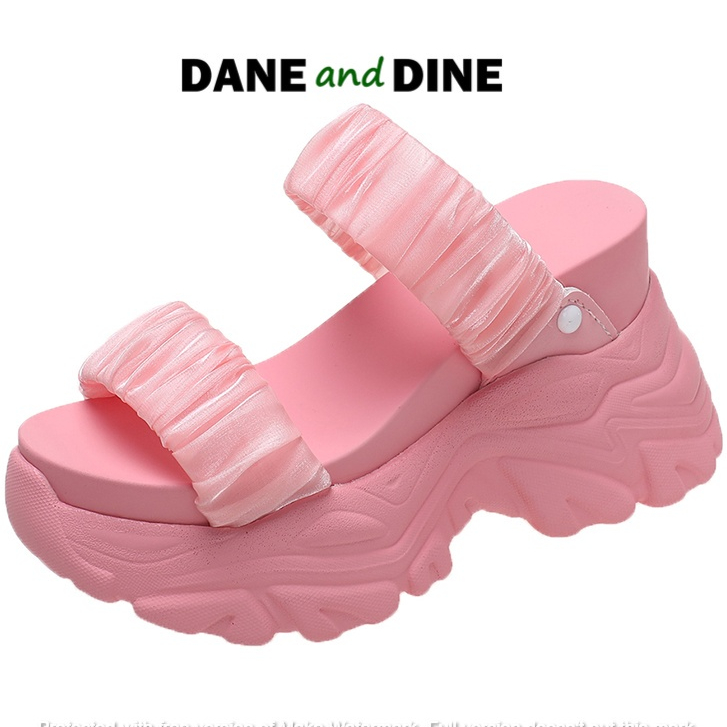 Terbaru Sandal Wedges 9cm Wanita  Dane and Dine - WH46