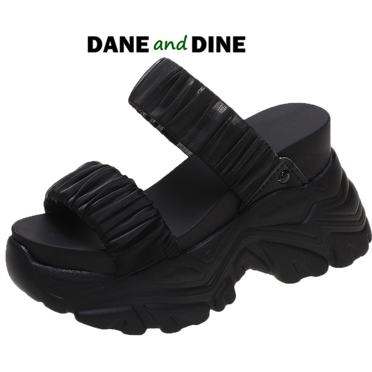 Terbaru Sandal Wedges 9cm Wanita  Dane and Dine - WH46