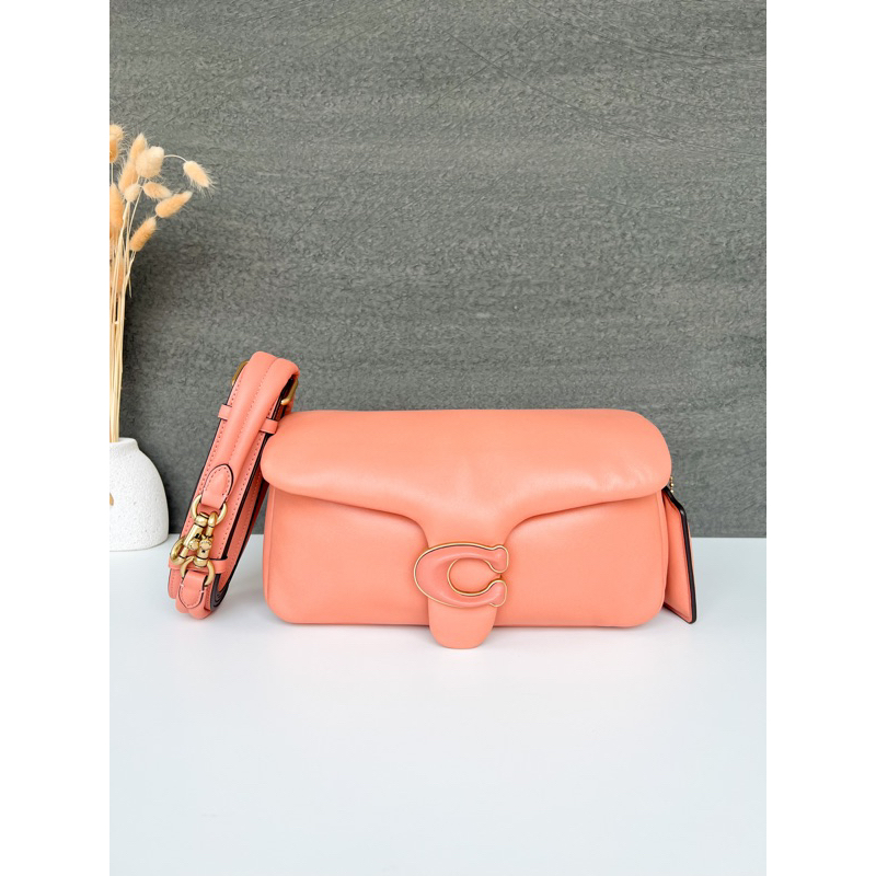 COACH PILLOW TABBY 26 SHOULDERBAG IN LIGHT CORAL ORANGE