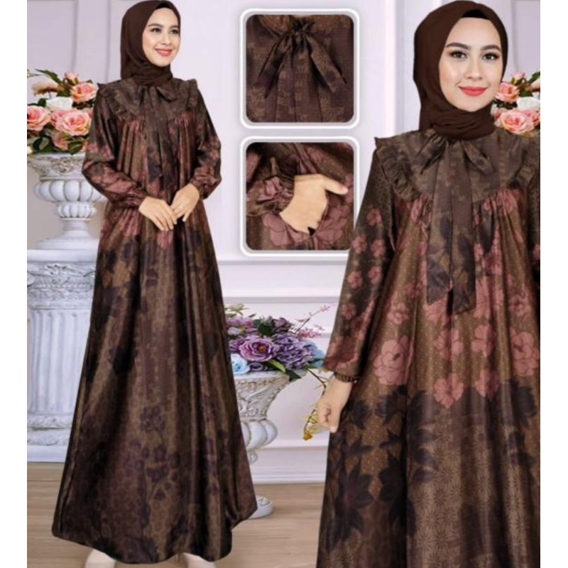 GAMIS CASUAL ARMANI SILK MODEL TERBARU/GAMIS VIRAL MODEL KEKINIAN BAHAN ADEM HALUS LEMBUT TIDAK GERAH/GAMIS SILK PREMIUM/GAMIS LEBARAN/DRESS SILK/DRES SILK MODEL TERBARU/GAMIS ARMANI SILK BARU/GAMIS MEWAH CASUAL BAHAN SILK ARMANI/GAMIS MURAH/GAMIS SILK