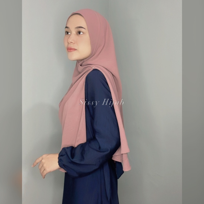 Sissy Hijab Crinkle Segitiga Soft Pet Instan