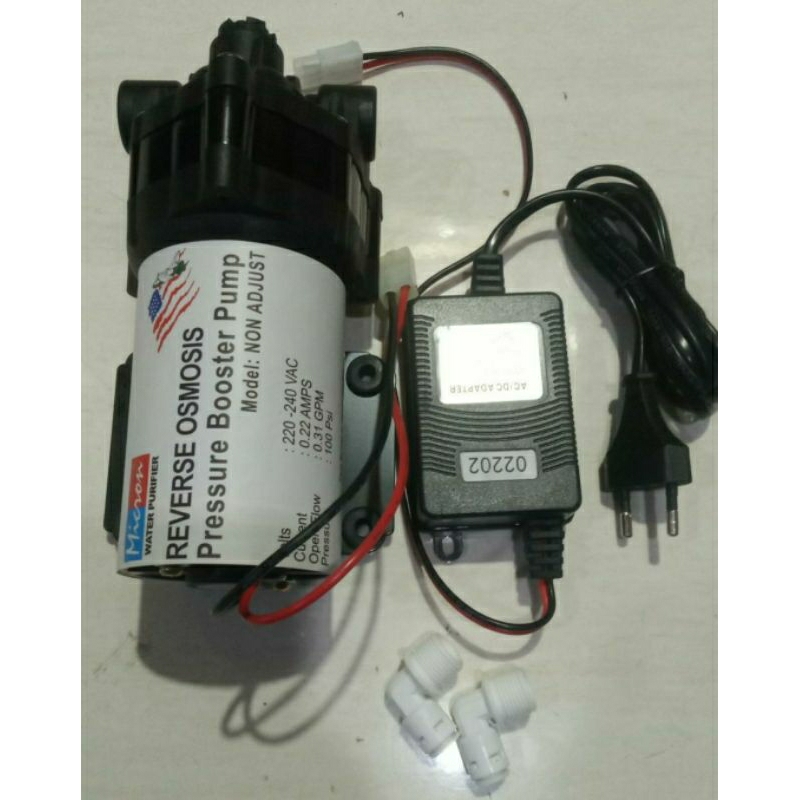 POMPA MICRON ( PURELIINE ) 24 VOLT + ADAPTOR / POMPA REVERSE OSMOSIS / POMPA RO