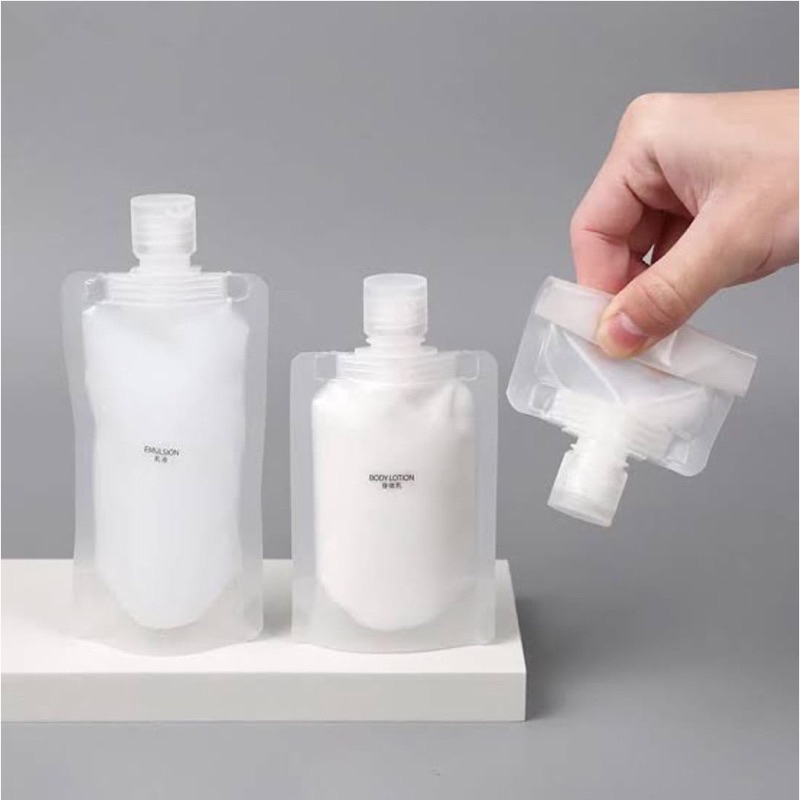 Tempat isi ulang sabun shampoo traveling botol refill