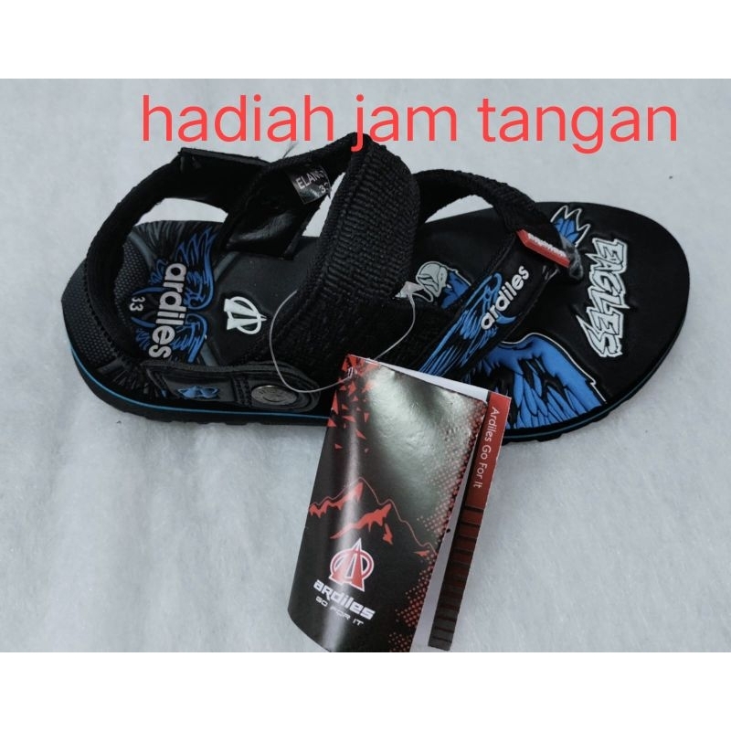 Promo sandal gunung Ardiles anak cowok berhadiah jam tangan ukuran 28-37