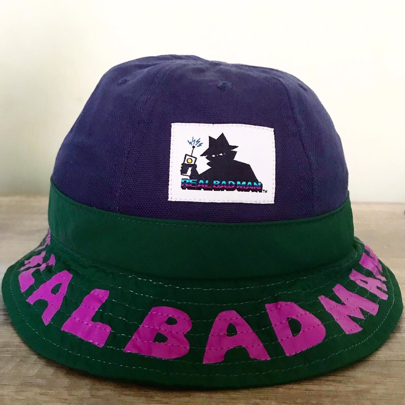 real bad man bucket hat second, preloved real bad man hat, second branded, topi real bad man bekas