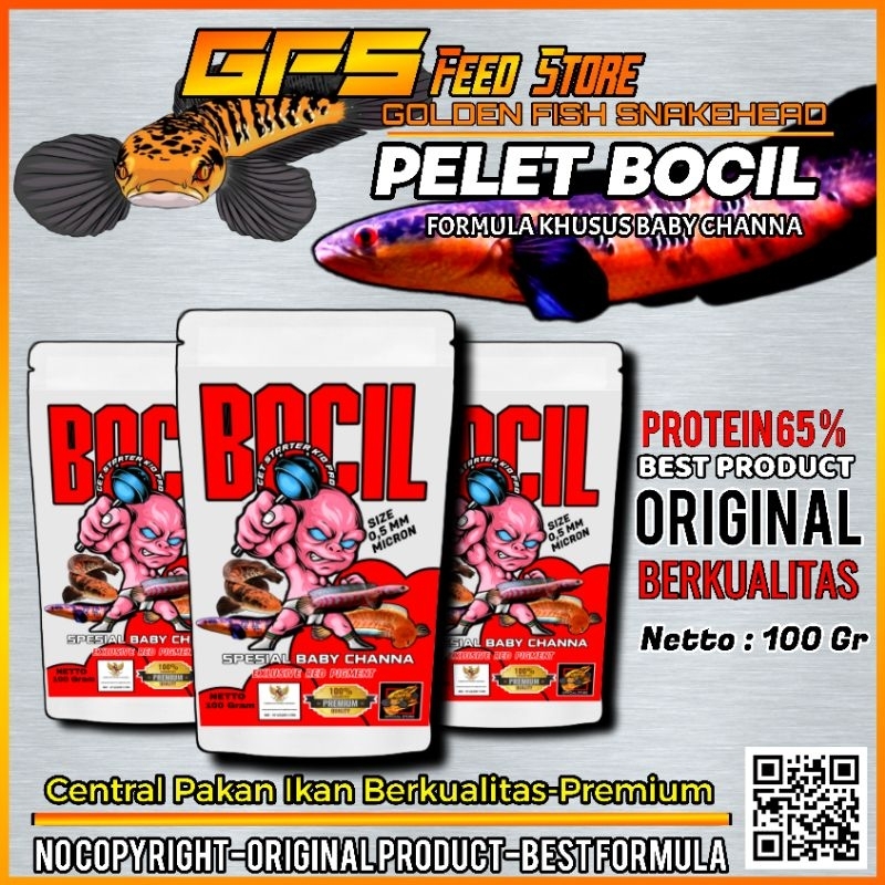 Pelet BOCIL Pelet Baby Channa 100gr Original