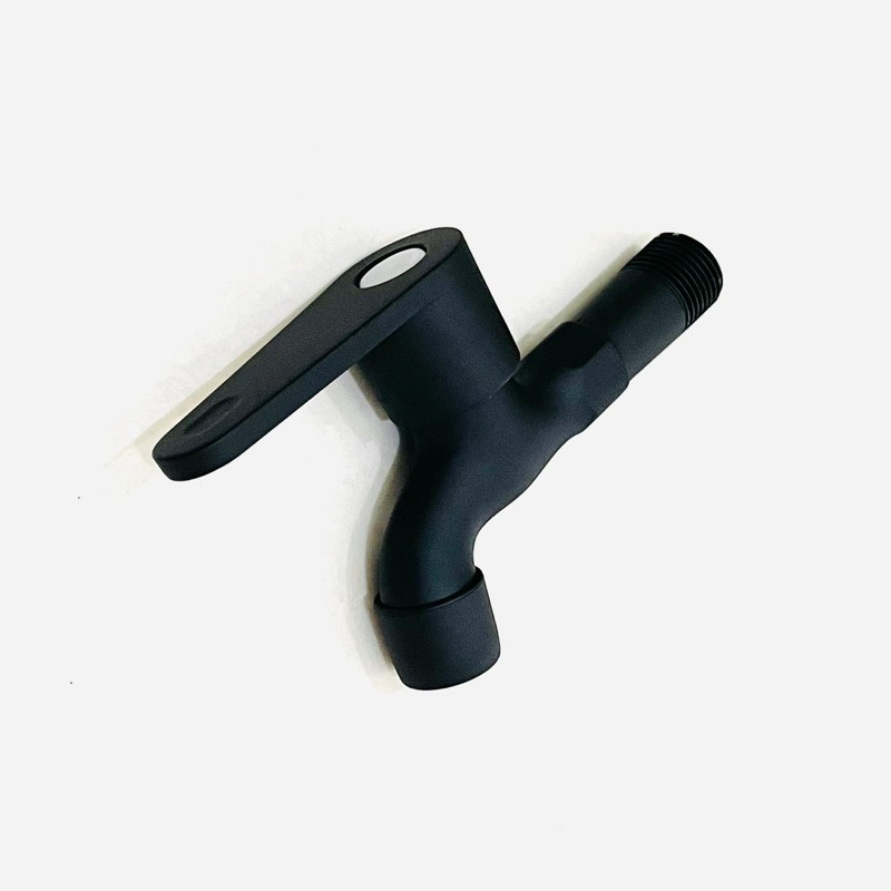 WP22 Kran tembok Air 1/2 Inch Handle Engkol - Kran Air Dinding Hitam