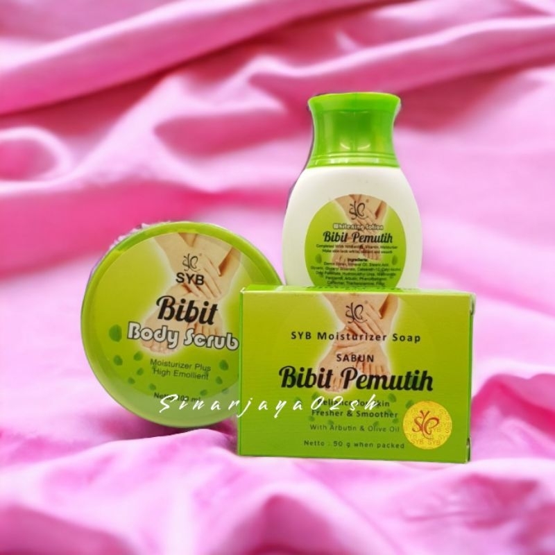 PAKET HEMAT 3IN1 BIBIT PEMUTIH&amp;SCRUB PLUS SABUN BY SYB.