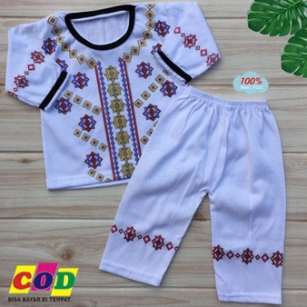 NUZ Baju Bayi Baju Muslim Bayi Kaos Koko anak usia 0-3 bulan Almeera Baby and Kids