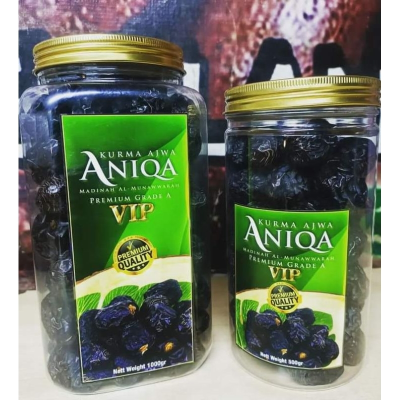 

Kurma Ajwa Premium VIP Aniqa 1000Gram